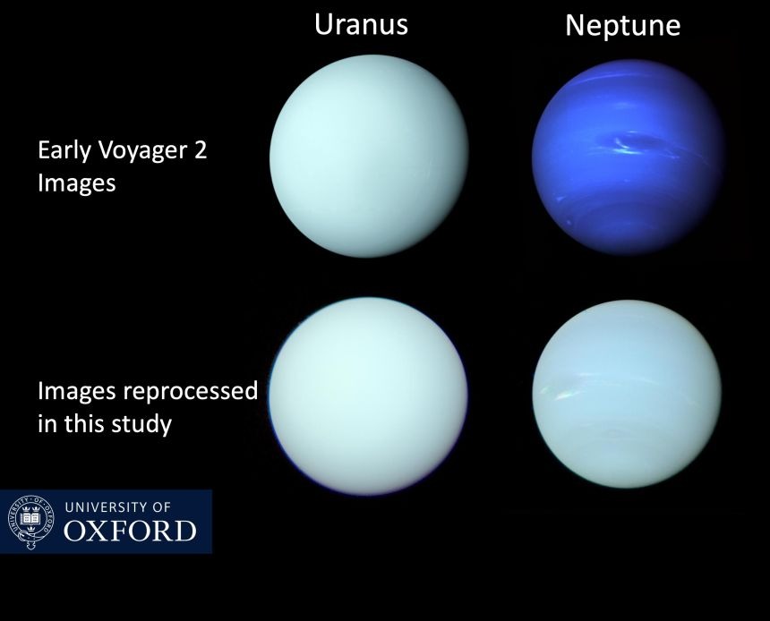 Изображения Урана и Нептуна