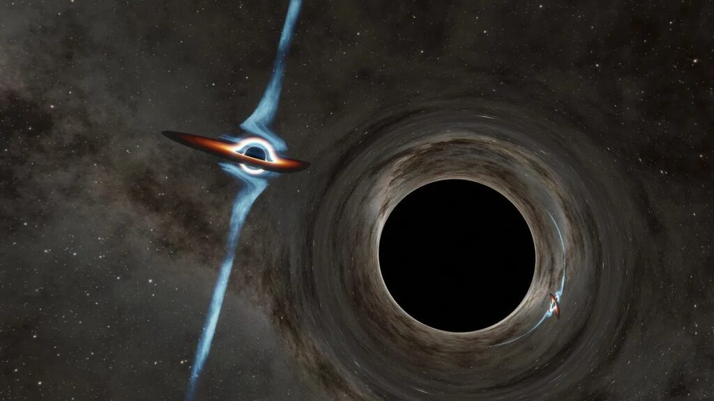 У сверхмассивной черной дыры нашли спутник
