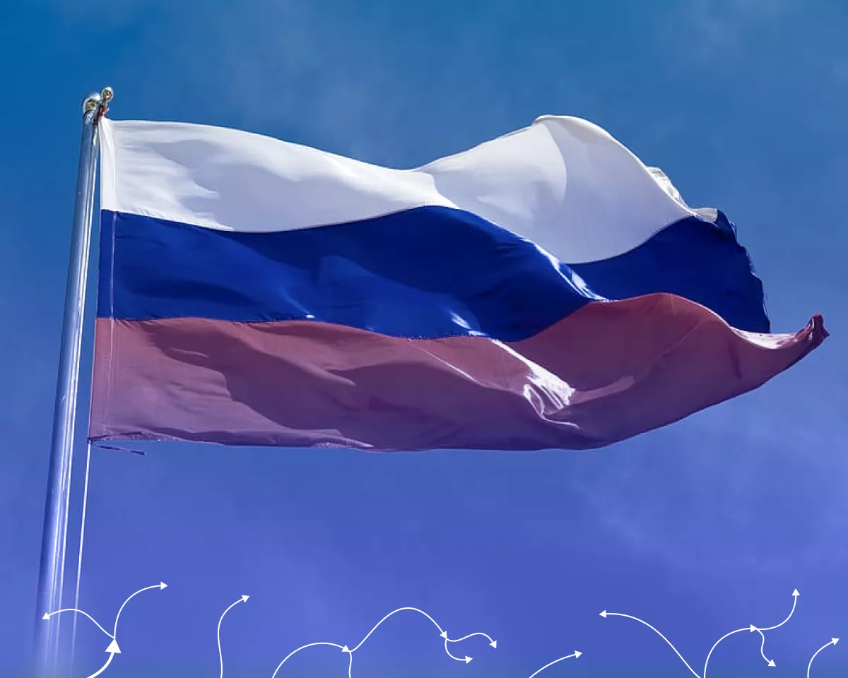 russia flag россия флаг крипта биткоин