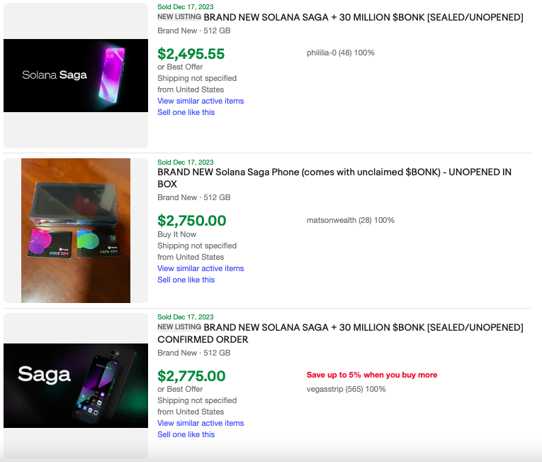 Спекулянты начали перепродавать смартфоны Saga по $5000